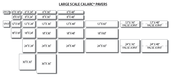 Large Scale CalArc Pavers