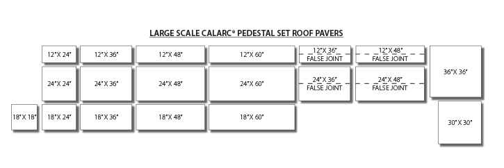 Large Scale CalArc Pedestal Set Pavers